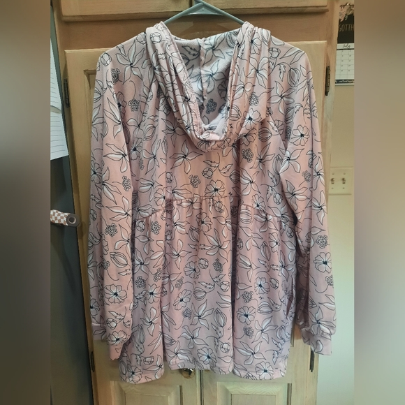 Lug Shimmy Jersey Jacket Pink/Gray Size XL - Picture 2 of 5